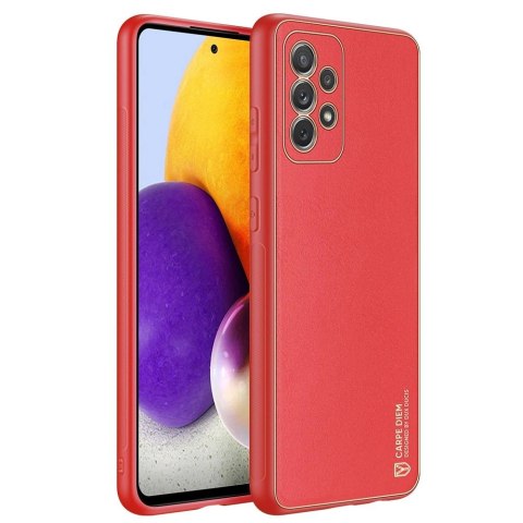 Dux Ducis Yolo eleganckie etui pokrowiec ze skóry ekologicznej Samsung Galaxy A72 4G czerwony Dux Ducis Yolo eleganckie etui pokrowiec ze skóry ekologicznej Samsung Galaxy A72 4G czerwony
