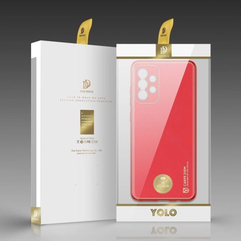 Dux Ducis Yolo eleganckie etui pokrowiec ze skóry ekologicznej Samsung Galaxy A72 4G czerwony Dux Ducis Yolo eleganckie etui pokrowiec ze skóry ekologicznej Samsung Galaxy A72 4G czerwony