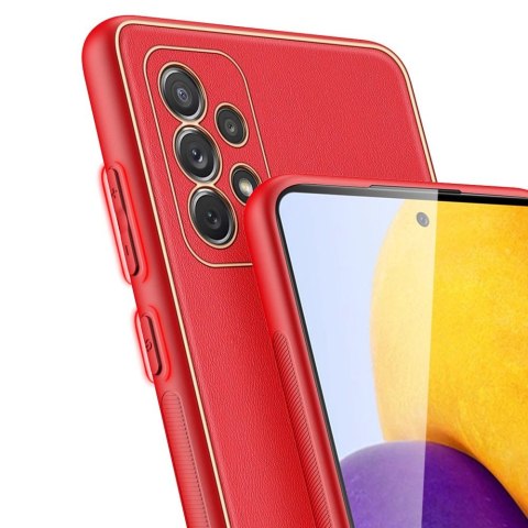 Dux Ducis Yolo eleganckie etui pokrowiec ze skóry ekologicznej Samsung Galaxy A72 4G czerwony Dux Ducis Yolo eleganckie etui pokrowiec ze skóry ekologicznej Samsung Galaxy A72 4G czerwony