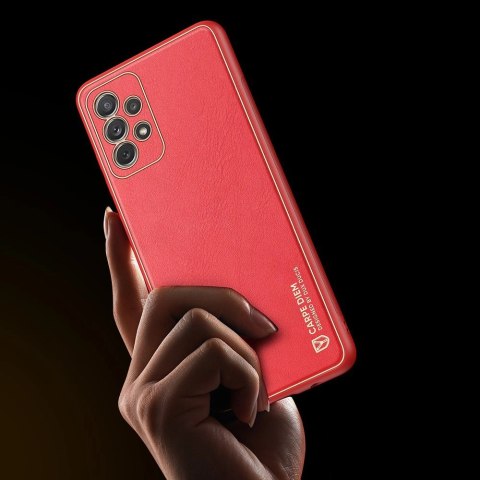 Dux Ducis Yolo eleganckie etui pokrowiec ze skóry ekologicznej Samsung Galaxy A72 4G czerwony Dux Ducis Yolo eleganckie etui pokrowiec ze skóry ekologicznej Samsung Galaxy A72 4G czerwony