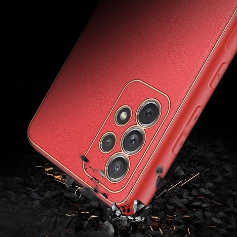 Dux Ducis Yolo eleganckie etui pokrowiec ze skóry ekologicznej Samsung Galaxy A72 4G czerwony Dux Ducis Yolo eleganckie etui pokrowiec ze skóry ekologicznej Samsung Galaxy A72 4G czerwony