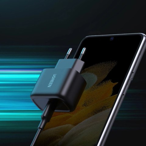 Ugreen ładowarka sieciowa USB Typ C 25W Power Delivery + kabel USB Typ C 2m czarny (50581) Ugreen ładowarka sieciowa USB Typ C 25W Power Delivery + kabel USB Typ C 2m czarny (50581)