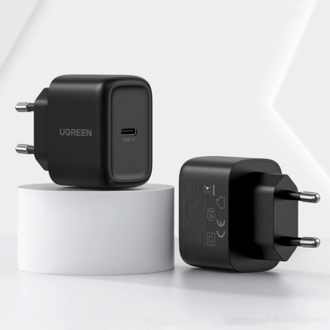 Ugreen ładowarka sieciowa USB Typ C 25W Power Delivery + kabel USB Typ C 2m czarny (50581) Ugreen ładowarka sieciowa USB Typ C 25W Power Delivery + kabel USB Typ C 2m czarny (50581)