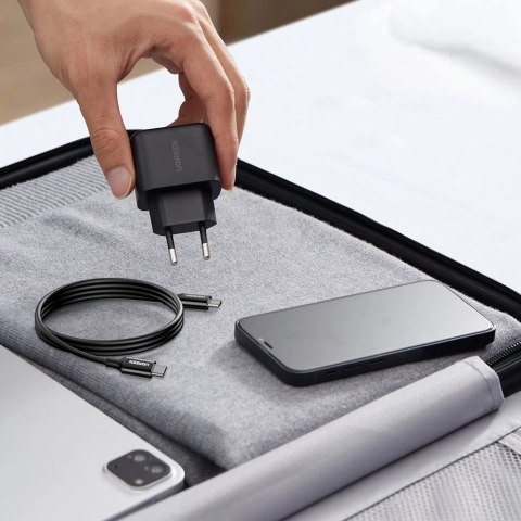 Ugreen ładowarka sieciowa USB Typ C 25W Power Delivery + kabel USB Typ C 2m czarny (50581) Ugreen ładowarka sieciowa USB Typ C 25W Power Delivery + kabel USB Typ C 2m czarny (50581)