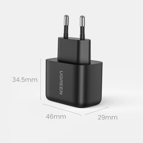 Ugreen ładowarka sieciowa USB Typ C 25W Power Delivery + kabel USB Typ C 2m czarny (50581) Ugreen ładowarka sieciowa USB Typ C 25W Power Delivery + kabel USB Typ C 2m czarny (50581)