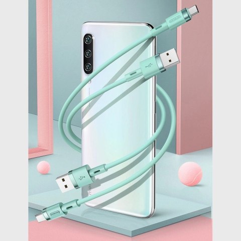 Kabel Joyroom Liquid Silicone Data Cable N2 USB-A / USB-C 2.4A 1.2 m - biały Kabel Joyroom Liquid Silicone Data Cable N2 USB-A / USB-C 2.4A 1.2 m - biały
