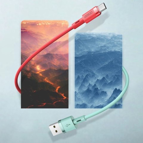 Kabel Joyroom Liquid Silicone Data Cable N2 USB-A / USB-C 2.4A 1.2 m - biały Kabel Joyroom Liquid Silicone Data Cable N2 USB-A / USB-C 2.4A 1.2 m - biały