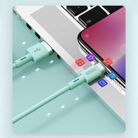 Kabel Joyroom Liquid Silicone Data Cable N2 USB-A / USB-C 2.4A 1.2 m - biały Kabel Joyroom Liquid Silicone Data Cable N2 USB-A / USB-C 2.4A 1.2 m - biały