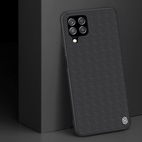 Nillkin Textured Case wytrzymałe wzmocnione etui z żelową ramką i nylonem na tyle Samsung Galaxy A22 4G czarny Nillkin Textured Case wytrzymałe wzmocnione etui z żelową ramką i nylonem na tyle Samsung Galaxy A22 4G czarny