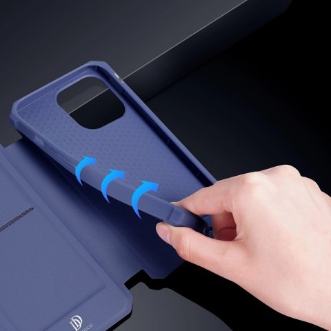 DUX DUCIS Skin X kabura etui pokrowiec z klapką iPhone 13 Pro niebieski DUX DUCIS Skin X kabura etui pokrowiec z klapką iPhone 13 Pro niebieski