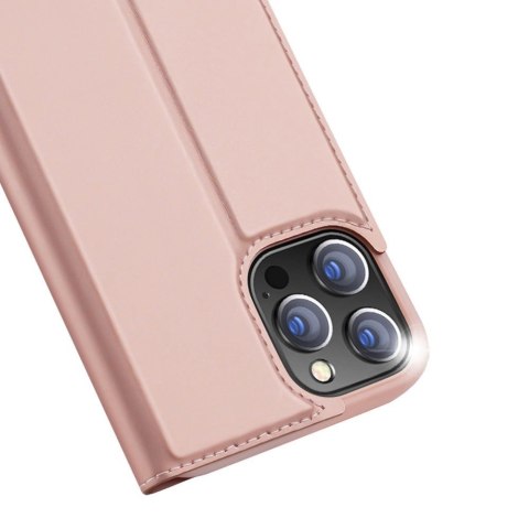 Dux Ducis Skin Pro kabura etui pokrowiec z klapką iPhone 13 Pro Max różowy Dux Ducis Skin Pro kabura etui pokrowiec z klapką iPhone 13 Pro Max różowy