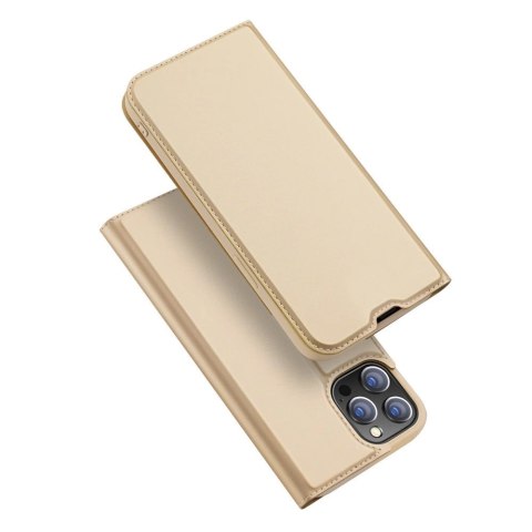 Dux Ducis Skin Pro kabura etui pokrowiec z klapką iPhone 13 Pro Max złoty Dux Ducis Skin Pro kabura etui pokrowiec z klapką iPhone 13 Pro Max złoty