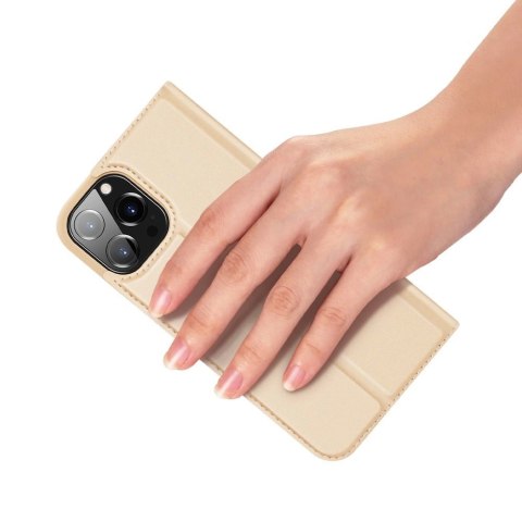 Dux Ducis Skin Pro kabura etui pokrowiec z klapką iPhone 13 Pro Max złoty Dux Ducis Skin Pro kabura etui pokrowiec z klapką iPhone 13 Pro Max złoty