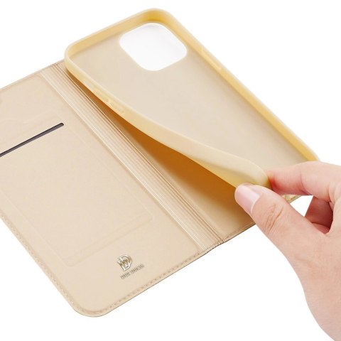 Dux Ducis Skin Pro kabura etui pokrowiec z klapką iPhone 13 Pro Max złoty Dux Ducis Skin Pro kabura etui pokrowiec z klapką iPhone 13 Pro Max złoty