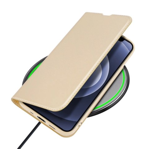 Dux Ducis Skin Pro kabura etui pokrowiec z klapką iPhone 13 mini złoty Dux Ducis Skin Pro kabura etui pokrowiec z klapką iPhone 13 mini złoty