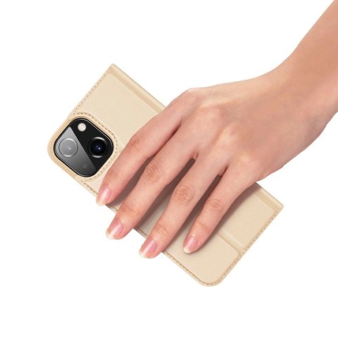 Dux Ducis Skin Pro kabura etui pokrowiec z klapką iPhone 13 mini złoty Dux Ducis Skin Pro kabura etui pokrowiec z klapką iPhone 13 mini złoty