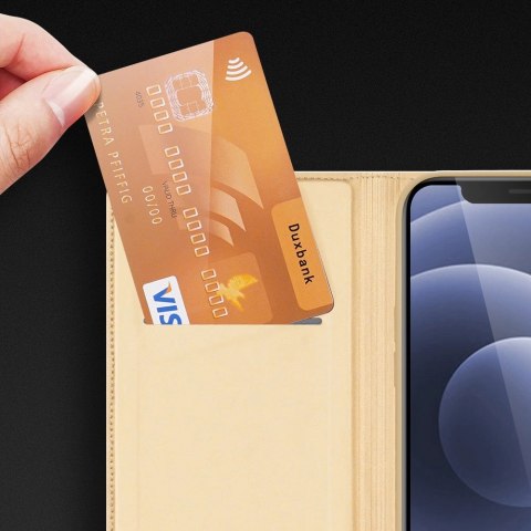 Dux Ducis Skin Pro kabura etui pokrowiec z klapką iPhone 13 mini złoty Dux Ducis Skin Pro kabura etui pokrowiec z klapką iPhone 13 mini złoty