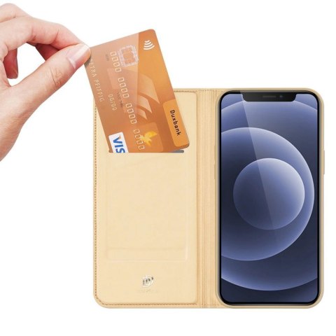 Dux Ducis Skin Pro kabura etui pokrowiec z klapką iPhone 13 złoty Dux Ducis Skin Pro kabura etui pokrowiec z klapką iPhone 13 złoty