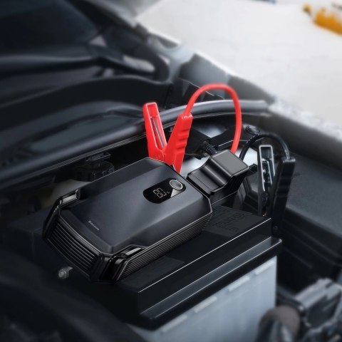 Baseus powerbank Power Starter Jump Starter urządzenie rozruchowe booster 20000mAh 12V (2000A / 1000A) + kable krokodylki czarny Baseus powerbank Power Starter Jump Starter urządzenie rozruchowe booster 20000mAh 12V (2000A / 1000A) + kable krokodylki czarny