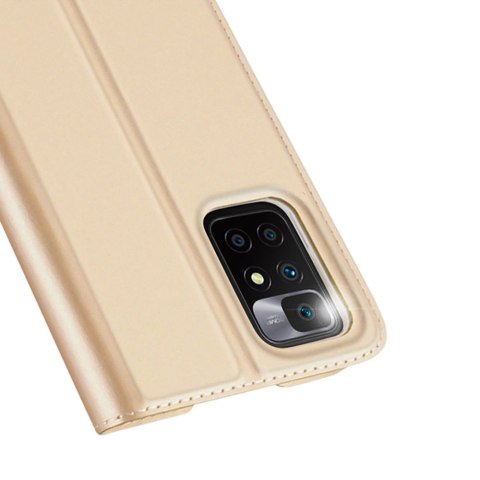 Dux Ducis Skin Pro kabura etui pokrowiec z klapką Xiaomi Redmi 10 złoty Dux Ducis Skin Pro kabura etui pokrowiec z klapką Xiaomi Redmi 10 złoty