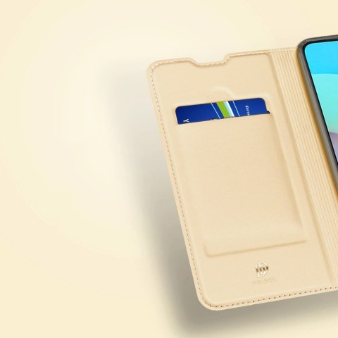 Dux Ducis Skin Pro kabura etui pokrowiec z klapką Xiaomi Redmi 10 złoty Dux Ducis Skin Pro kabura etui pokrowiec z klapką Xiaomi Redmi 10 złoty