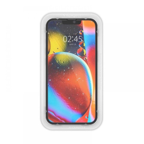 Szkło hartowane Spigen ALM Glass FC na iPhone 13 / 13 Pro / 14 / 16e - czarne 2 szt. Szkło hartowane Spigen ALM Glass FC na iPhone 13 / 13 Pro / 14 / 16e - czarne 2 szt.