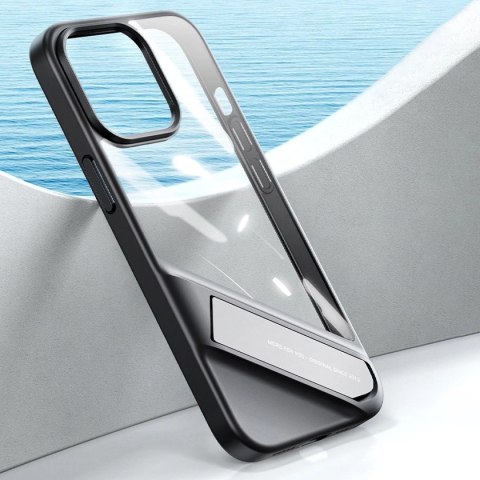 Ugreen Fusion Kickstand Case sztywne etui z żelową ramką i podstawką do iPhone 13 Pro czarny (90153) Ugreen Fusion Kickstand Case sztywne etui z żelową ramką i podstawką do iPhone 13 Pro czarny (90153)