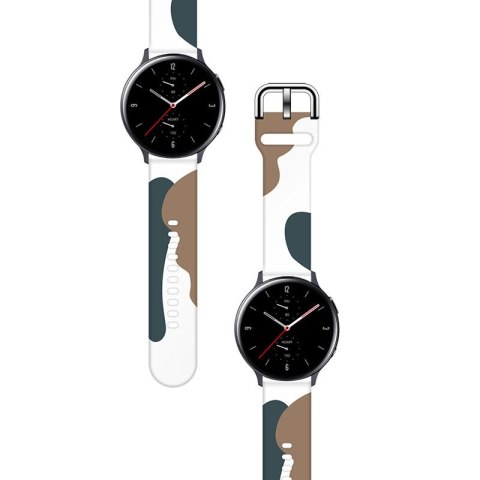 Pasek Strap Moro do Samsung Galaxy Watch 40 / 41 / 42 / 43 / 44 mm silikonowa bransoletka opaska do zegarka - wzór 1