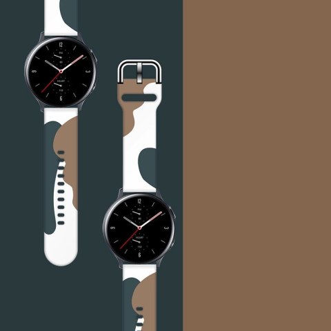 Pasek Strap Moro do Samsung Galaxy Watch 40 / 41 / 42 / 43 / 44 mm silikonowa bransoletka opaska do zegarka - wzór 1