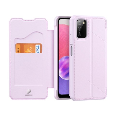 DUX DUCIS Skin X kabura etui pokrowiec z klapką Samsung Galaxy A03s różowy DUX DUCIS Skin X kabura etui pokrowiec z klapką Samsung Galaxy A03s różowy
