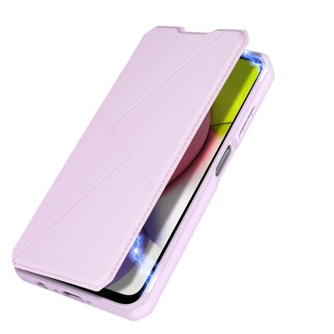DUX DUCIS Skin X kabura etui pokrowiec z klapką Samsung Galaxy A03s różowy DUX DUCIS Skin X kabura etui pokrowiec z klapką Samsung Galaxy A03s różowy