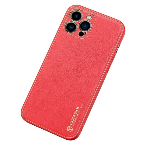 Dux Ducis Yolo eleganckie etui pokrowiec ze skóry ekologicznej iPhone 13 Pro czerwony Dux Ducis Yolo eleganckie etui pokrowiec ze skóry ekologicznej iPhone 13 Pro czerwony