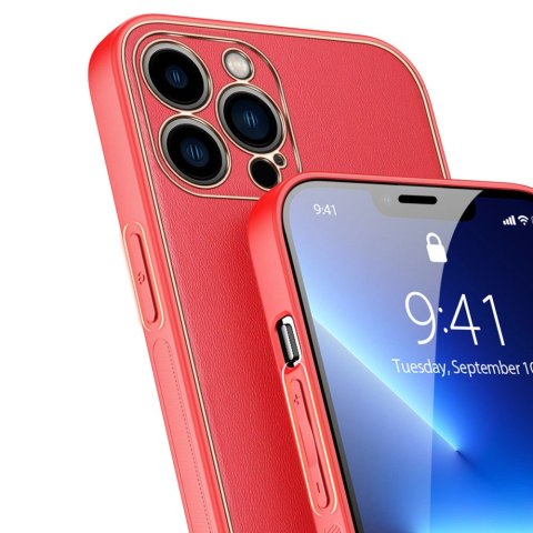 Dux Ducis Yolo eleganckie etui pokrowiec ze skóry ekologicznej iPhone 13 Pro czerwony Dux Ducis Yolo eleganckie etui pokrowiec ze skóry ekologicznej iPhone 13 Pro czerwony