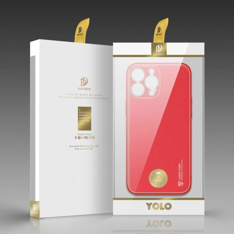 Dux Ducis Yolo eleganckie etui pokrowiec ze skóry ekologicznej iPhone 13 Pro czerwony Dux Ducis Yolo eleganckie etui pokrowiec ze skóry ekologicznej iPhone 13 Pro czerwony