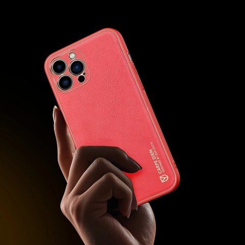 Dux Ducis Yolo eleganckie etui pokrowiec ze skóry ekologicznej iPhone 13 Pro czerwony Dux Ducis Yolo eleganckie etui pokrowiec ze skóry ekologicznej iPhone 13 Pro czerwony