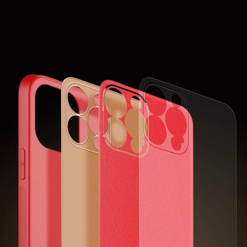 Dux Ducis Yolo eleganckie etui pokrowiec ze skóry ekologicznej iPhone 13 Pro czerwony Dux Ducis Yolo eleganckie etui pokrowiec ze skóry ekologicznej iPhone 13 Pro czerwony