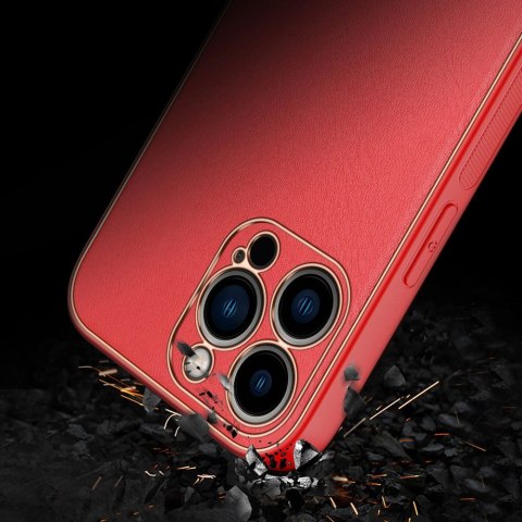 Dux Ducis Yolo eleganckie etui pokrowiec ze skóry ekologicznej iPhone 13 Pro czerwony Dux Ducis Yolo eleganckie etui pokrowiec ze skóry ekologicznej iPhone 13 Pro czerwony