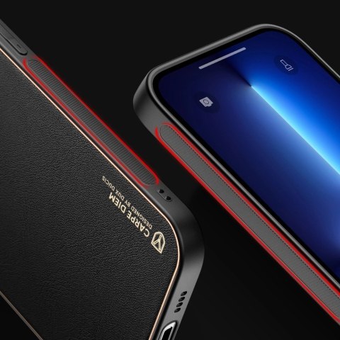 Dux Ducis Yolo eleganckie etui pokrowiec ze skóry ekologicznej iPhone 13 Pro czerwony Dux Ducis Yolo eleganckie etui pokrowiec ze skóry ekologicznej iPhone 13 Pro czerwony