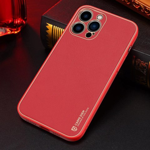 Dux Ducis Yolo eleganckie etui pokrowiec ze skóry ekologicznej iPhone 13 Pro czerwony Dux Ducis Yolo eleganckie etui pokrowiec ze skóry ekologicznej iPhone 13 Pro czerwony