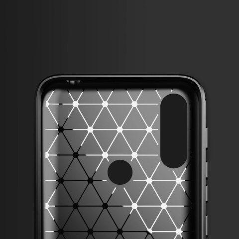 Carbon Case elastyczne etui pokrowiec Motorola Moto E7i Power czarny Carbon Case elastyczne etui pokrowiec Motorola Moto E7i Power czarny