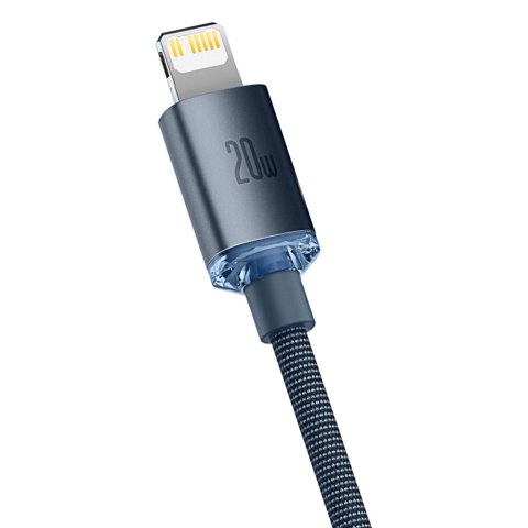 Kabel Baseus CAJY000301 Lightning - USB-C PD QC 20W 480Mb/s 2m - czarny Kabel Baseus CAJY000301 Lightning - USB-C PD QC 20W 480Mb/s 2m - czarny