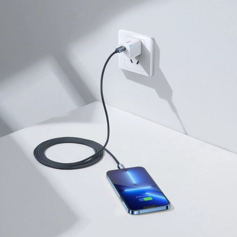 Kabel Baseus CAJY000301 Lightning - USB-C PD QC 20W 480Mb/s 2m - czarny Kabel Baseus CAJY000301 Lightning - USB-C PD QC 20W 480Mb/s 2m - czarny