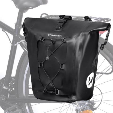 Wozinsky wodoodporna torba rowerowa sakwa na bagażnik 25l czarny (WBB24BK) Wozinsky wodoodporna torba rowerowa sakwa na bagażnik 25l czarny (WBB24BK)