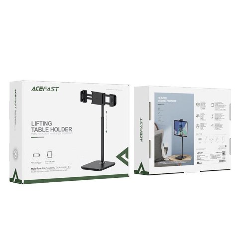 Acefast teleskopowy uchwyt do telefonu i tabletu (135-230mm szer.) na biurko 360° czarny (E4 black) Acefast teleskopowy uchwyt do telefonu i tabletu (135-230mm szer.) na biurko 360° czarny (E4 black)