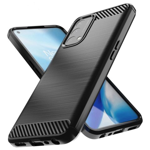 Carbon Case elastyczne etui pokrowiec OnePlus Nord N200 5G czarny Carbon Case elastyczne etui pokrowiec OnePlus Nord N200 5G czarny