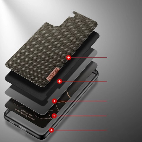 Dux Ducis Fino etui pokrowiec pokryty nylonowym materiałem Samsung Galaxy S22+ (S22 Plus) zielony Dux Ducis Fino etui pokrowiec pokryty nylonowym materiałem Samsung Galaxy S22+ (S22 Plus) zielony