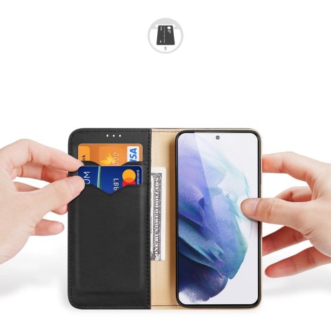 Dux Ducis Hivo skórzane etui z klapką pokrowiec ze skóry naturalnej portfel na karty i dokumenty Samsung Galaxy S22+ (S22 Plus) Dux Ducis Hivo skórzane etui z klapką pokrowiec ze skóry naturalnej portfel na karty i dokumenty Samsung Galaxy S22+ (S22 Plus)