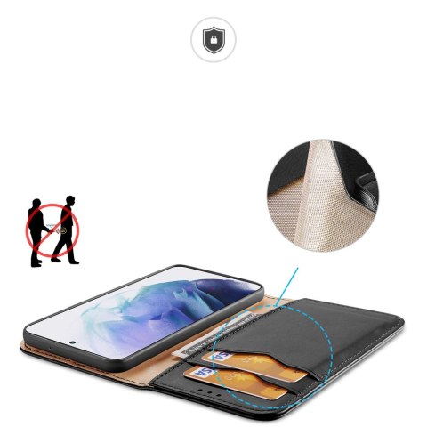 Dux Ducis Hivo skórzane etui z klapką pokrowiec ze skóry naturalnej portfel na karty i dokumenty Samsung Galaxy S22+ (S22 Plus) Dux Ducis Hivo skórzane etui z klapką pokrowiec ze skóry naturalnej portfel na karty i dokumenty Samsung Galaxy S22+ (S22 Plus)