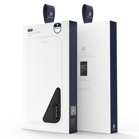 Dux Ducis Hivo skórzane etui z klapką pokrowiec ze skóry naturalnej portfel na karty i dokumenty Samsung Galaxy S22+ (S22 Plus) Dux Ducis Hivo skórzane etui z klapką pokrowiec ze skóry naturalnej portfel na karty i dokumenty Samsung Galaxy S22+ (S22 Plus)