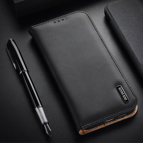 Dux Ducis Hivo skórzane etui z klapką pokrowiec ze skóry naturalnej portfel na karty i dokumenty Samsung Galaxy S22+ (S22 Plus) Dux Ducis Hivo skórzane etui z klapką pokrowiec ze skóry naturalnej portfel na karty i dokumenty Samsung Galaxy S22+ (S22 Plus)
